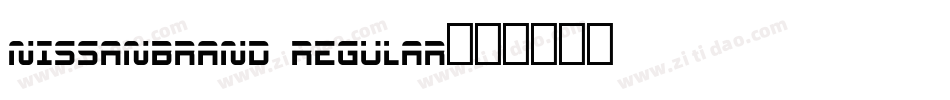 NissanBrand Regular字体转换